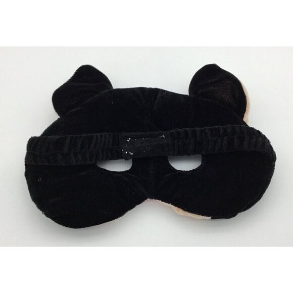 Plush Black Cat Mask with Adjustable Back Band and Faux Bendable Tail Costume - Picture 5 of 9